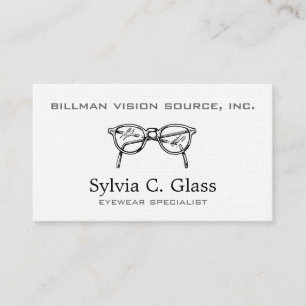 Carte De Visite Lunettes Optique Vision