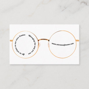 Carte De Visite Lunettes Rétro Élégantes et Durables
