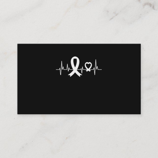 Carte De Visite Lung Awareness Pearl Ribbon (Devant)