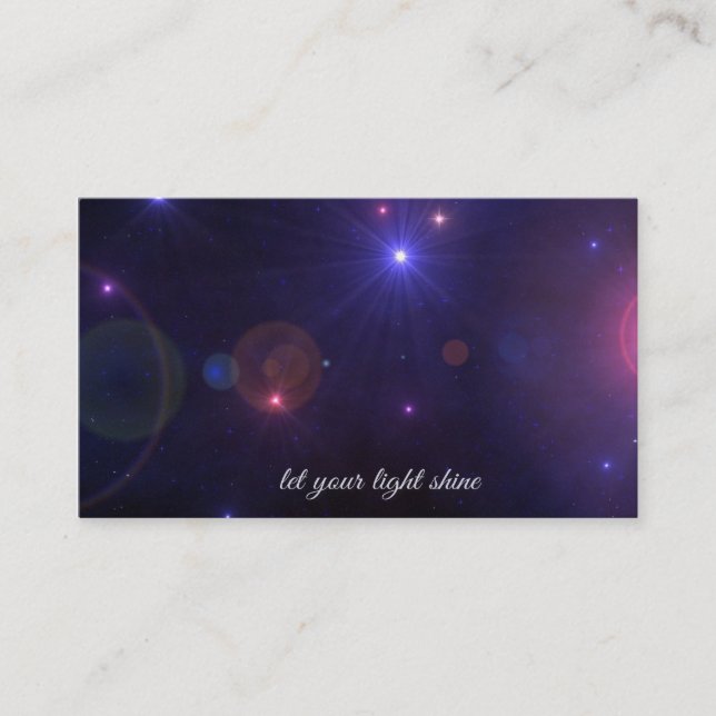Carte De Visite L'univers tient le premier rôle la citation (Devant)