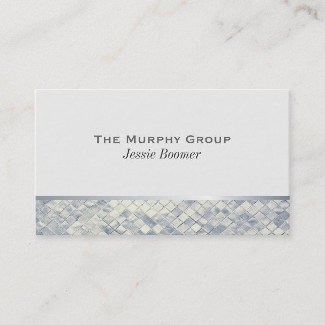 Carte De Visite Luster argenté (Devant)