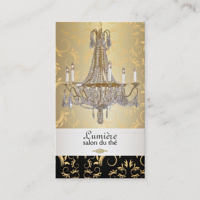 Carte De Visite Lustre en cristal PixDezines/do-it-yourself couleu (Devant)