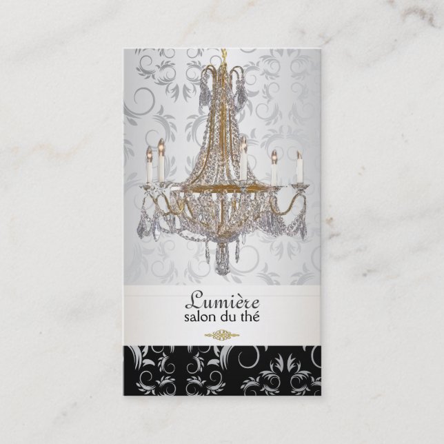 Carte De Visite Lustre en cristal PixDezines/do-it-yourself couleu (Devant)