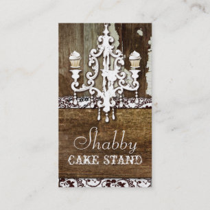 Carte De Visite Lustre minable de support de gâteau de