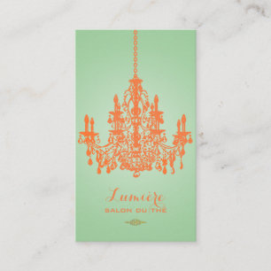 Carte De Visite lustre orange corail PixDezines / DIY couleur