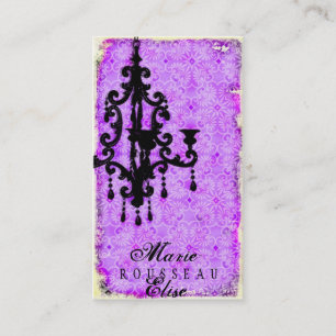 Carte De Visite Lustre Passionné - pourpre de la CHROMATOGRAPHIE