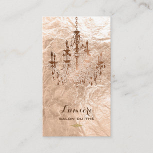 Carte De Visite lustres rose gold PixDezines/foil faux