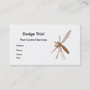 Carte De Visite Lutte antiparasitaire - Moustique drôle