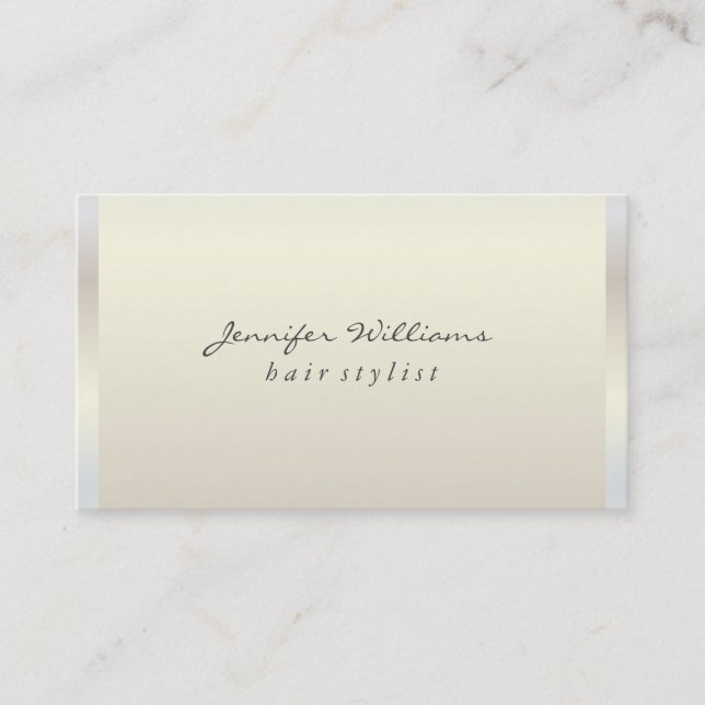 Carte De Visite Lux métallique moderne (Devant)