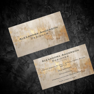 Carte De Visite Luxe Abstraite glacier or glacier professionnel
