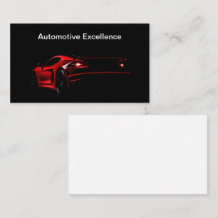 Carte De Visite Luxe automobile épais Noir Core