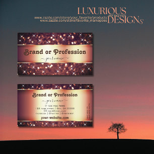Carte De Visite Luxe Bourgogne Rose Golden Parties scintillant Eto
