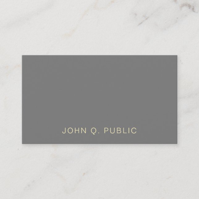 Carte De Visite Luxe créatif élégant et moderne (Devant)