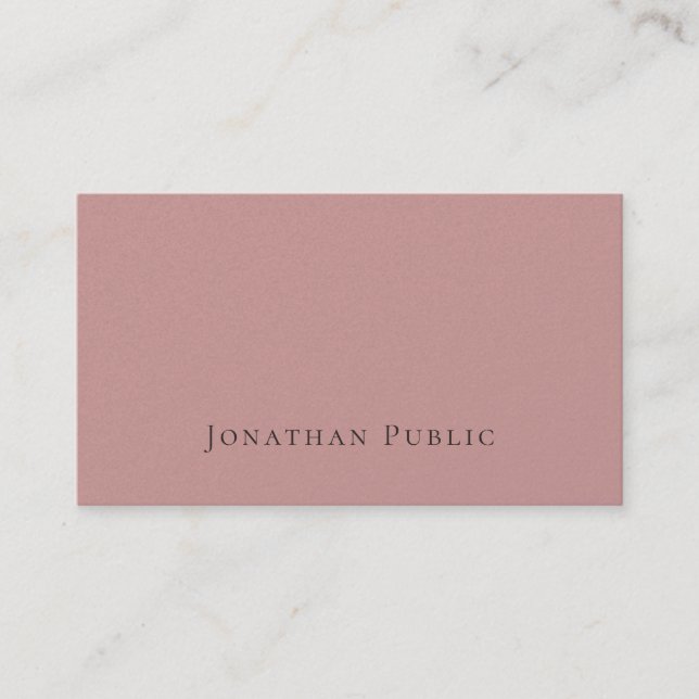 Carte De Visite Luxe de l'élégante Pearl Finish (Devant)
