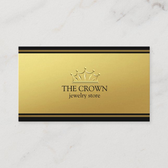 Carte De Visite Luxe d'or (Devant)