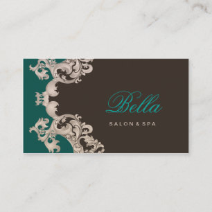 carte de visite luxe élégant de salon et de spa