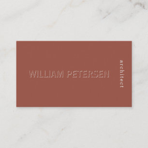 Carte De Visite Luxe élégant marron mat professionnel