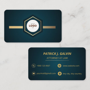 Carte de visite luxe Entreprise personnalisée Nom