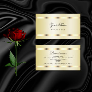 Carte De Visite Luxe et élégant Gold Effet Design professionnel