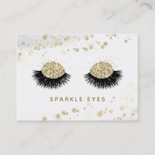 Carte De Visite *~* Luxe Glam Black Gold Eyes Lashes