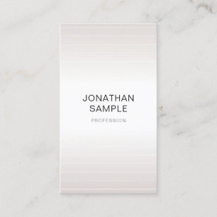 Carte De Visite Luxe Moderne Élégant Minimaliste Plain Faux Argent