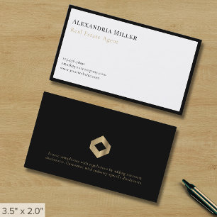 Carte De Visite Luxe Moderne Simple