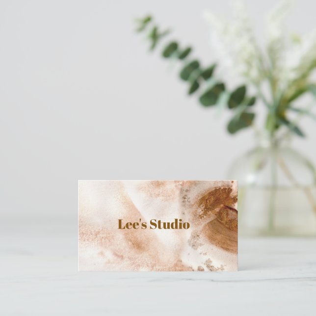 Carte de visite Luxe Or (Debout devant)