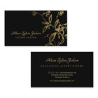 Luxe or noir élégant feuillage botanique