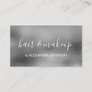 Carte De Visite Luxe Silver Foil Professional