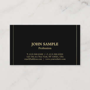Carte De Visite Luxe simple professionnel moderne à la mode de