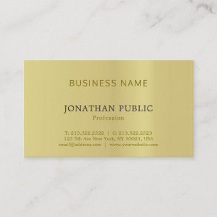 Carte De Visite Luxe simple simple sophistiqué à la mode de