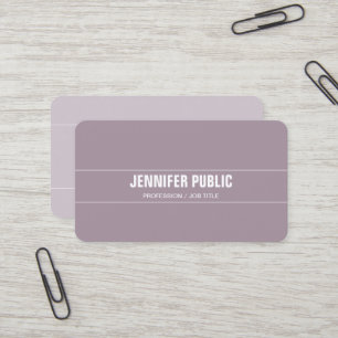 Carte De Visite Luxe Soie Design moderne violet élégant soie