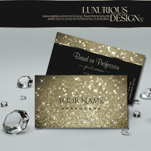 Carte De Visite Luxueuse Parties scintillant Platine Lumineuses Él