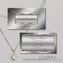 Luxueux Argent avec Lumineuse Décoration Or Style