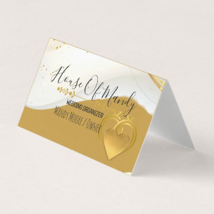 Carte De Visite Luxueux branding professionnel moderne au cœur d'o
