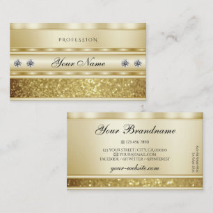 Carte De Visite Luxueux Diamants de Parties scintillant étincelant
