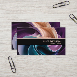 Carte De Visite Luxueux sarcelle prune violet beige élégant glamou