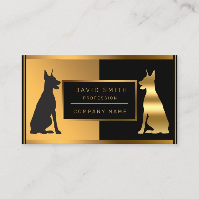 Carte De Visite Luxury Groomer Professional Ajouter Votre Texte (Devant)