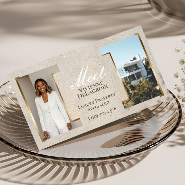 Carte De Visite Luxury Modern Professional Photo Collage Elegant (Luxury Modern Professional Photo Collage Elegant Business Card)