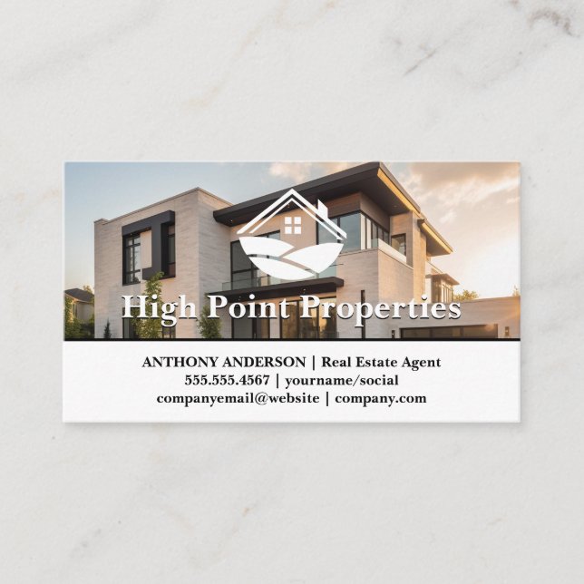 Carte De Visite Luxury Modern Property | Real Estate (Devant)