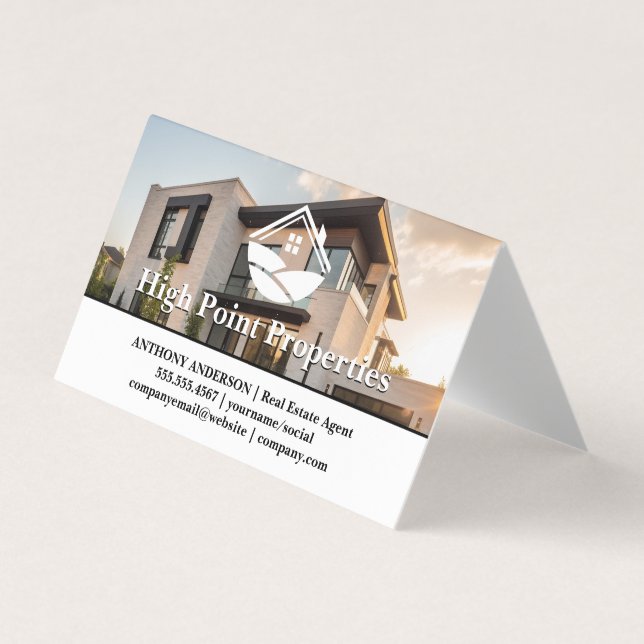 Carte De Visite Luxury Modern Property | Real Estate (Devant)