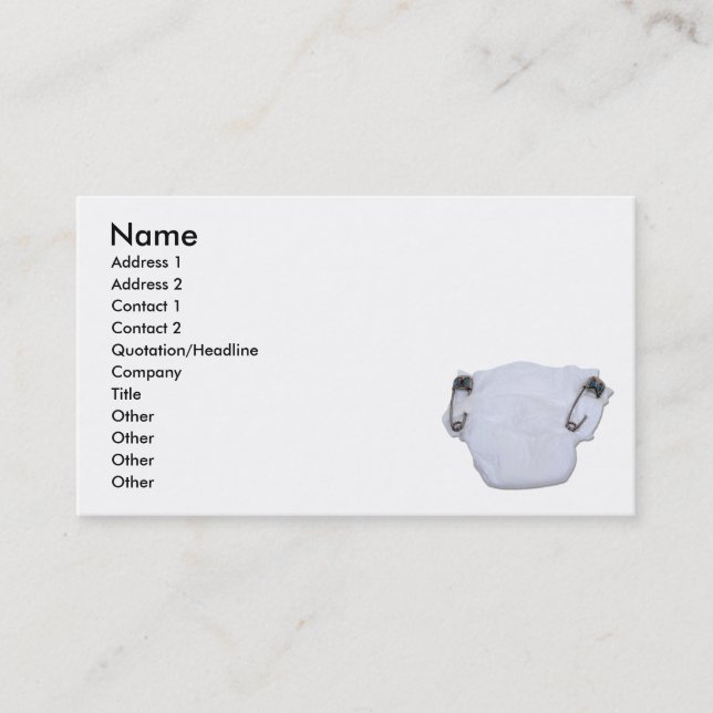Carte De Visite LuxuryBaby090810, nom, adresse 1, adresse 2, C… (Devant)