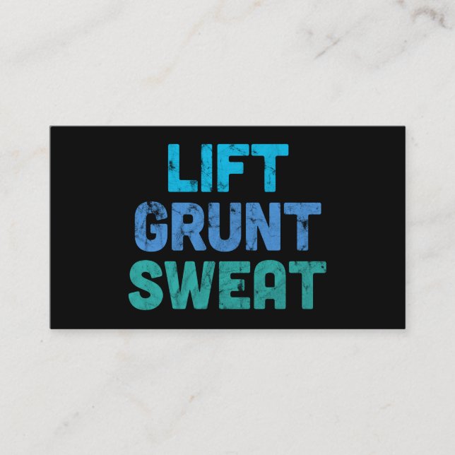 Carte De Visite Lyre Sweat Bodybuilder (Devant)