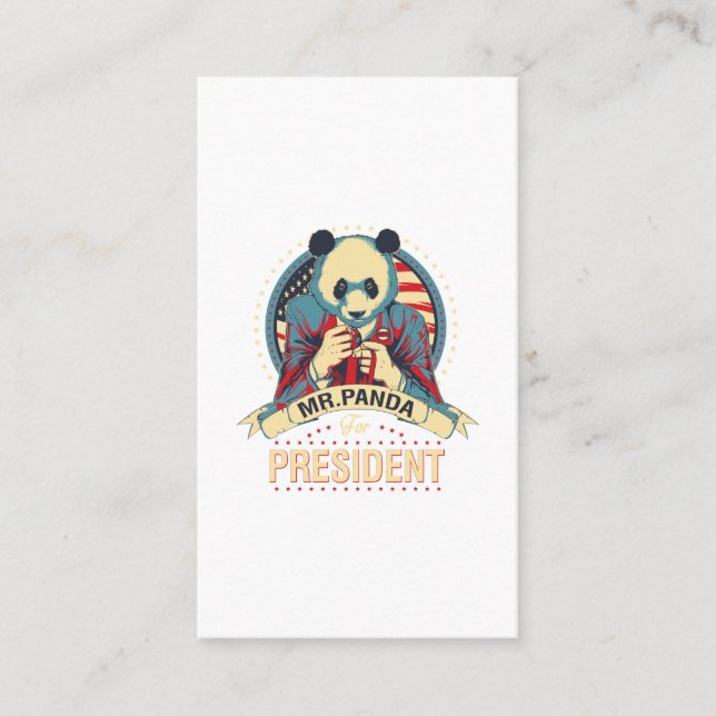 Carte De Visite m. panda pour président (Devant)