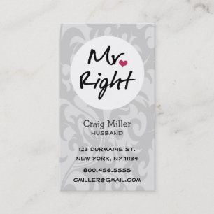 Carte De Visite M. Right