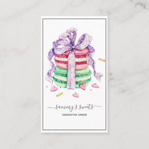 Carte de visite Macaron français