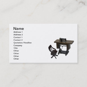 Carte De Visite Machine à coudre et chaise