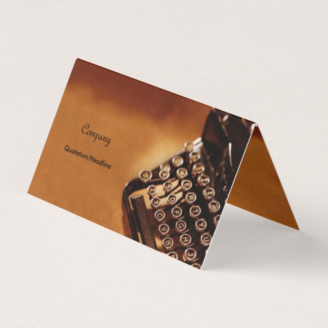 Carte De Visite Machine à écrire (Devant)