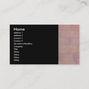Carte De Visite Machines à paver de brique