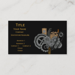 Carte De Visite Machines de Steampunk